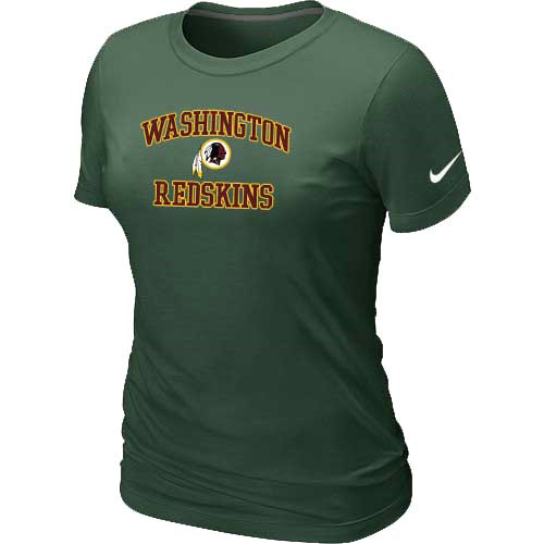 Nike Washington Redskins Women's Heart & Soul NFL T-Shirt - Dark Green